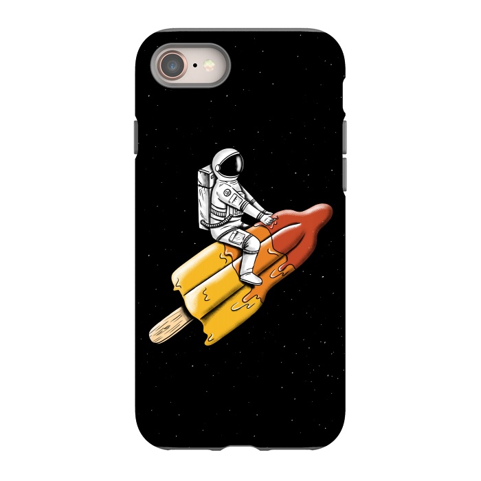 iPhone 8 StrongFit Astronaut Melted Rocket by Coffee Man