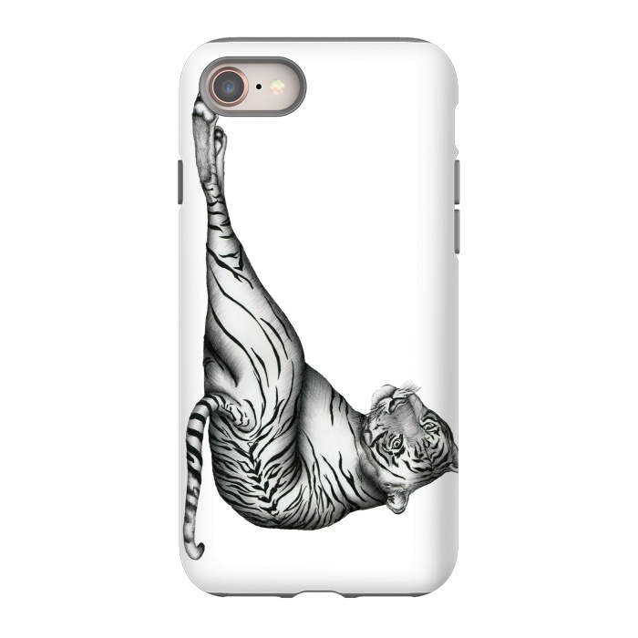 iPhone 8 StrongFit The Hunter | Tiger by ECMazur 