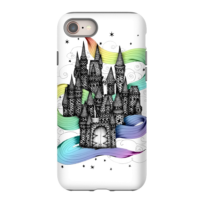 iPhone 8 StrongFit Super Magic Rainbow Dream Castle by ECMazur 