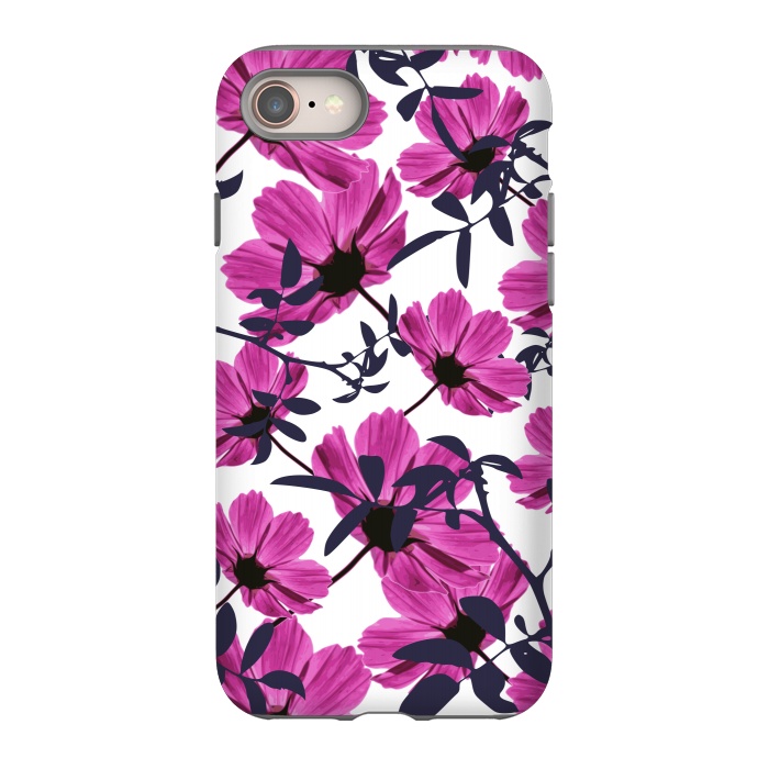 iPhone 8 StrongFit Floral Explorers  (White)  by Zala Farah