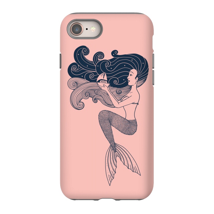 iPhone 8 StrongFit Mermaid Rose by Coffee Man