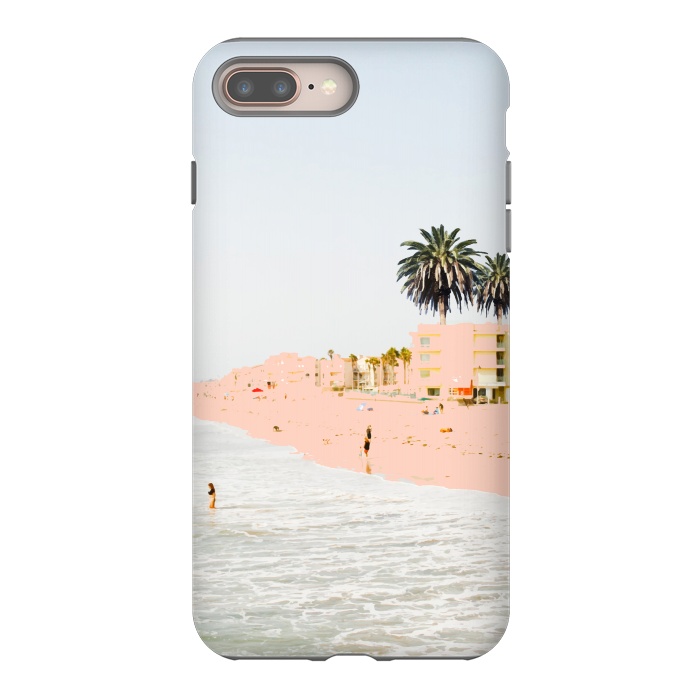 iPhone 8 plus StrongFit Pink Beach by Uma Prabhakar Gokhale