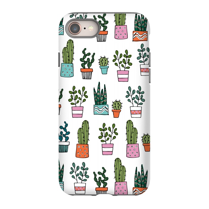 iPhone 8 StrongFit cacti in pots 2 by Laura Grant