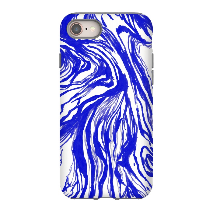 iPhone 8 StrongFit Marble Royal by Caitlin Workman