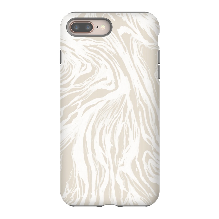 iPhone 8 plus StrongFit Nude Marble by Caitlin Workman