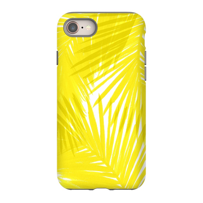 iPhone 8 StrongFit Yellow Palms by Caitlin Workman