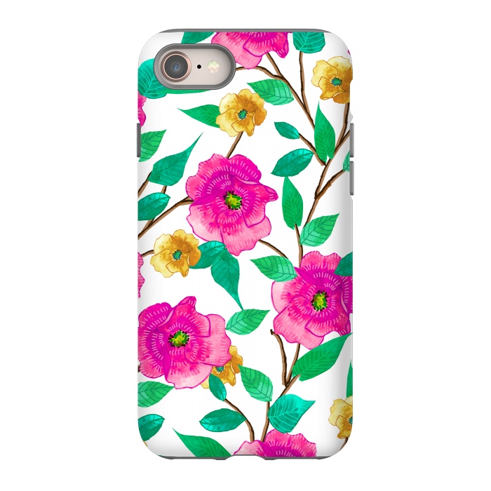 iPhone 8 StrongFit Floral Forever by Uma Prabhakar Gokhale