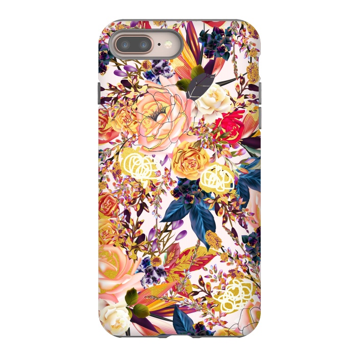 iPhone 8 plus StrongFit Rustic Floral by Uma Prabhakar Gokhale