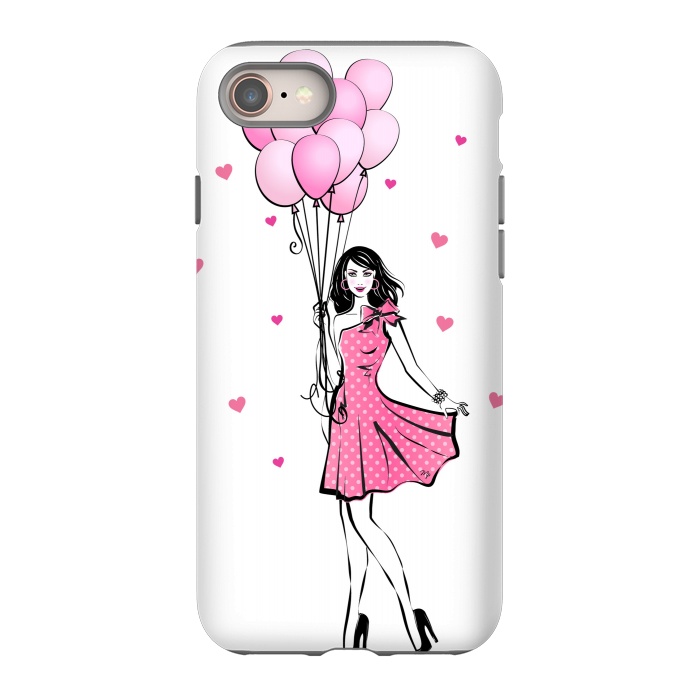 iPhone 8 StrongFit Girl with balloons by Martina