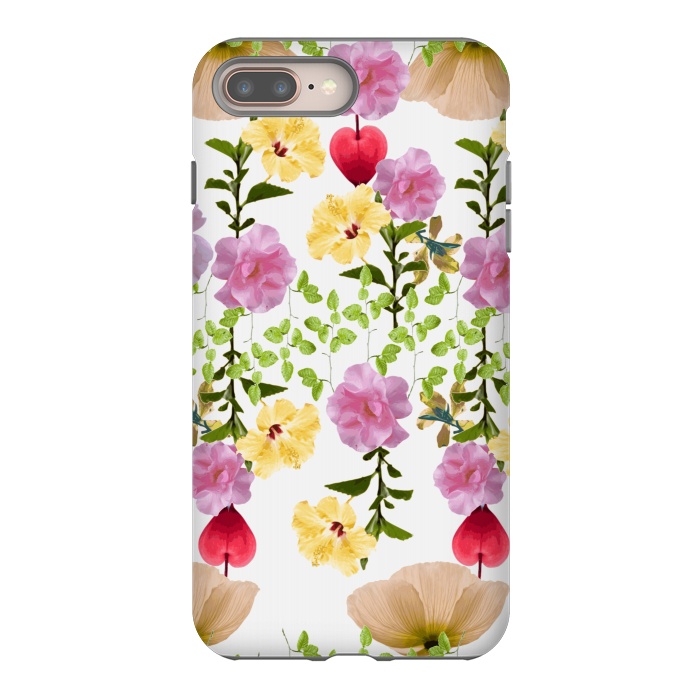 iPhone 8 plus StrongFit Colorful Flower Collage by Zala Farah