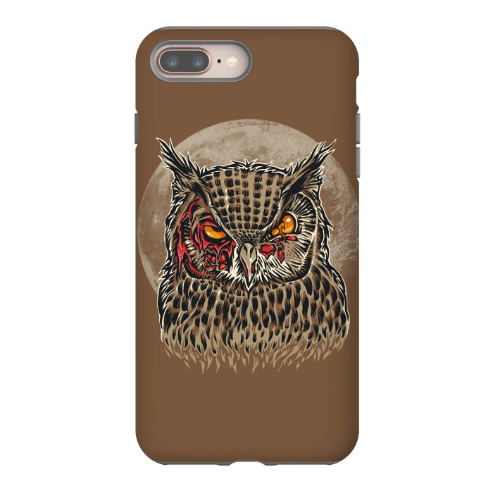 iPhone 8 plus StrongFit Zombie Owl by Branko Ricov