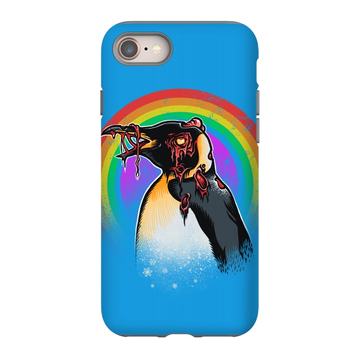 iPhone 8 StrongFit Zombie Penguin by Branko Ricov
