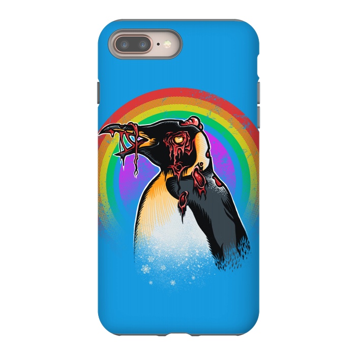 iPhone 8 plus StrongFit Zombie Penguin by Branko Ricov