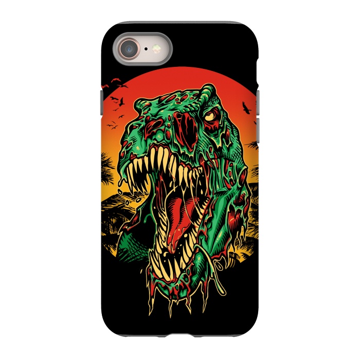 iPhone 8 StrongFit Zombie T-Rex by Branko Ricov