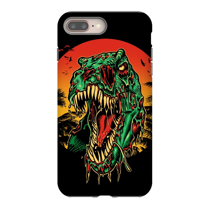 iPhone 8 plus StrongFit Zombie T-Rex by Branko Ricov