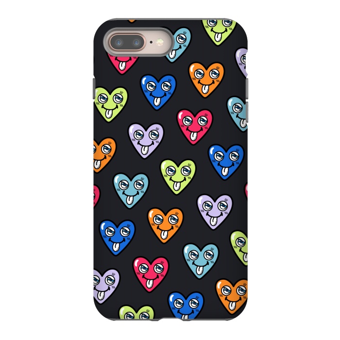 iPhone 8 plus StrongFit LOVE HEARTS by Michael Cheung