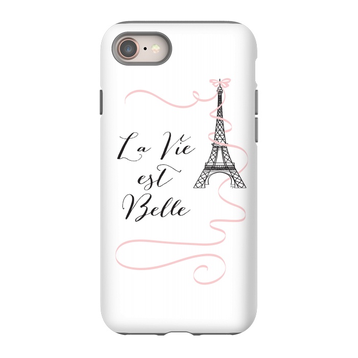 iPhone 8 StrongFit Eiffel Tower Quote by Martina