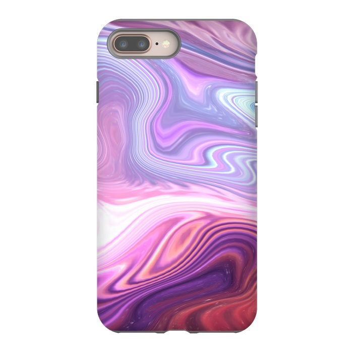 iPhone 8 plus StrongFit Purple Marble by Martina