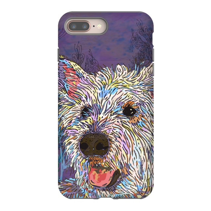 iPhone 8 plus StrongFit West Highland Terrier (Westie) by Lotti Brown