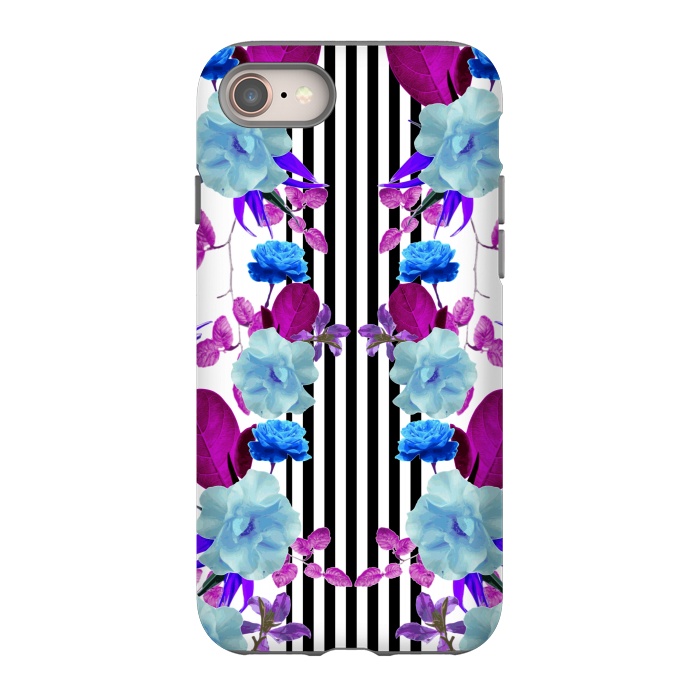 iPhone 8 StrongFit Spring Garden (Blue-Purple) by Zala Farah
