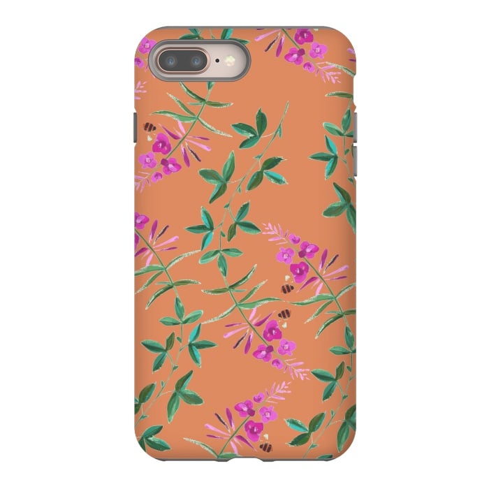 iPhone 8 plus StrongFit Floral Vines V2. by Zala Farah