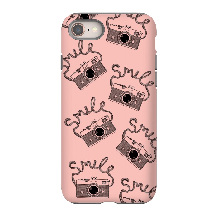 iPhone 8 StrongFit Smile pattern rose by Coffee Man