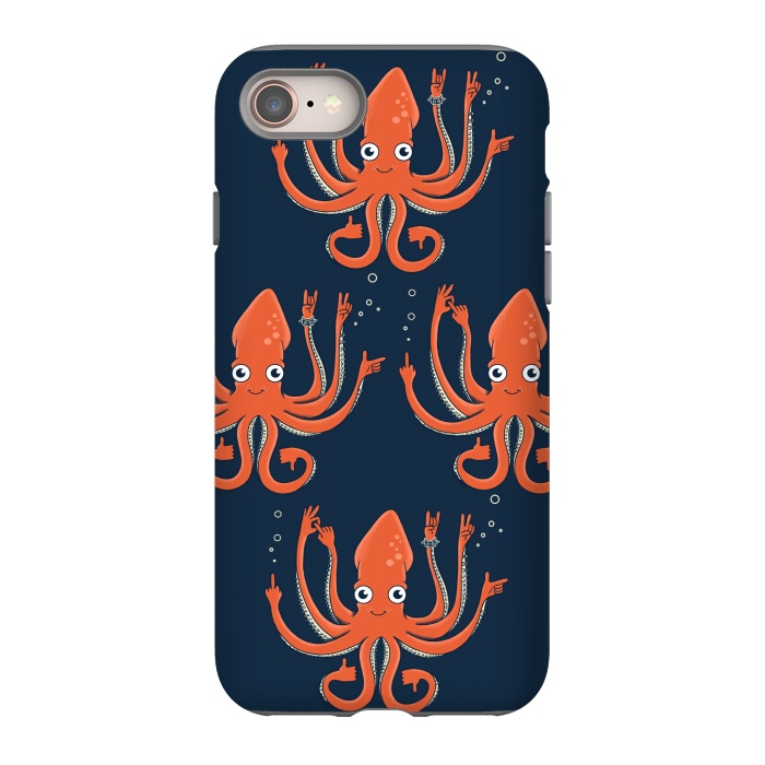 iPhone 8 StrongFit Signals Octopus  by Coffee Man