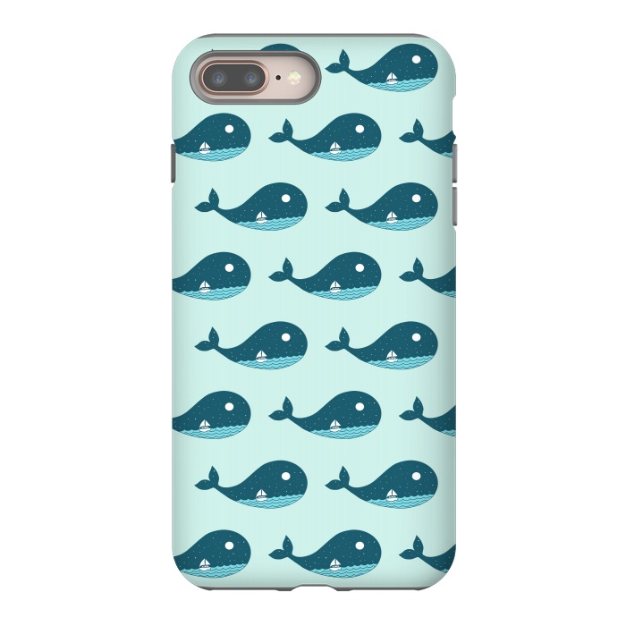 iPhone 8 plus StrongFit Whale Landscape by Coffee Man
