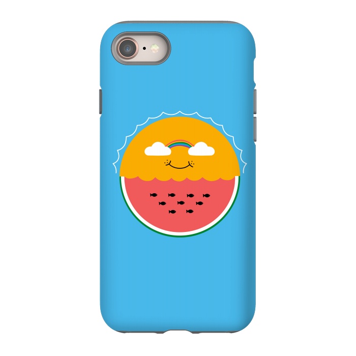 iPhone 8 StrongFit Sun and Watermelon by Coffee Man