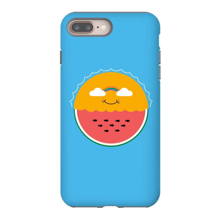 iPhone 8 plus StrongFit Sun and Watermelon by Coffee Man