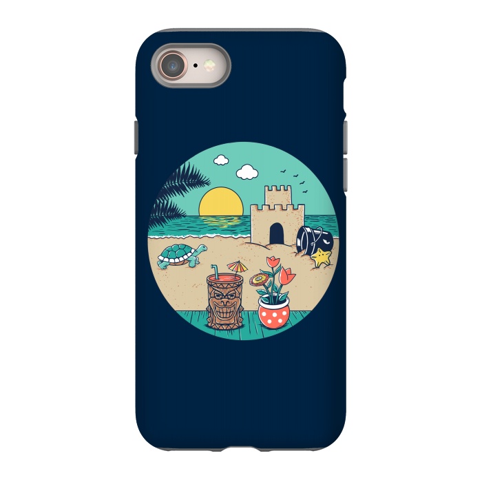 iPhone 8 StrongFit Video game beach by Coffee Man