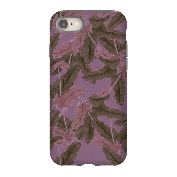 iPhone 8 StrongFit Purple Bushes by Zala Farah