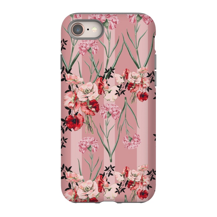 iPhone 8 StrongFit Floral Love X (Red) by Zala Farah