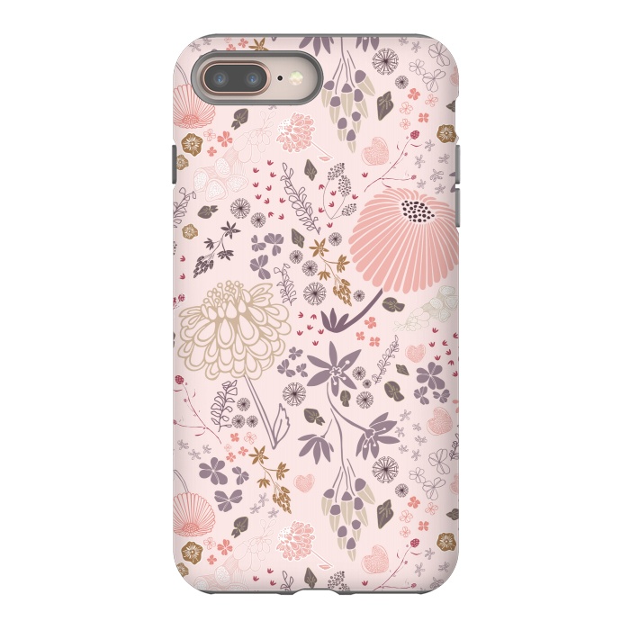 iPhone 8 plus StrongFit Field of Flowers by Paula Ohreen