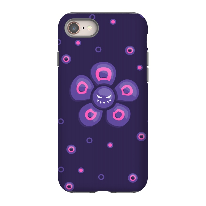 iPhone 8 StrongFit Purple Evil Flower by Boriana Giormova
