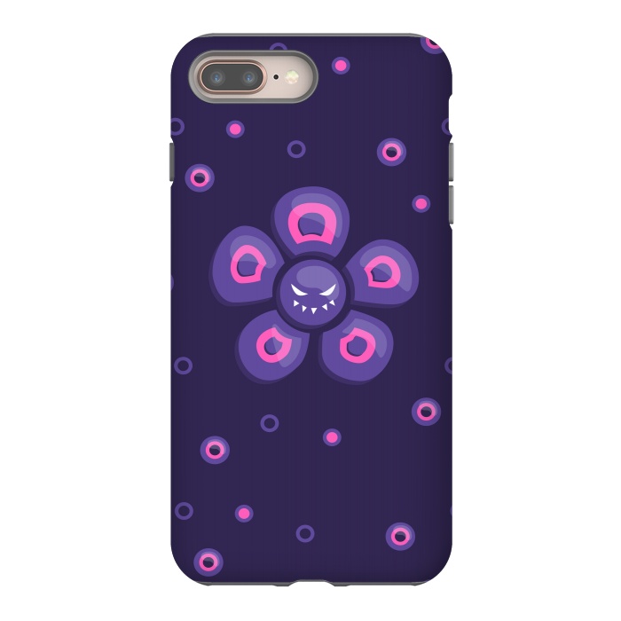 iPhone 8 plus StrongFit Purple Evil Flower by Boriana Giormova