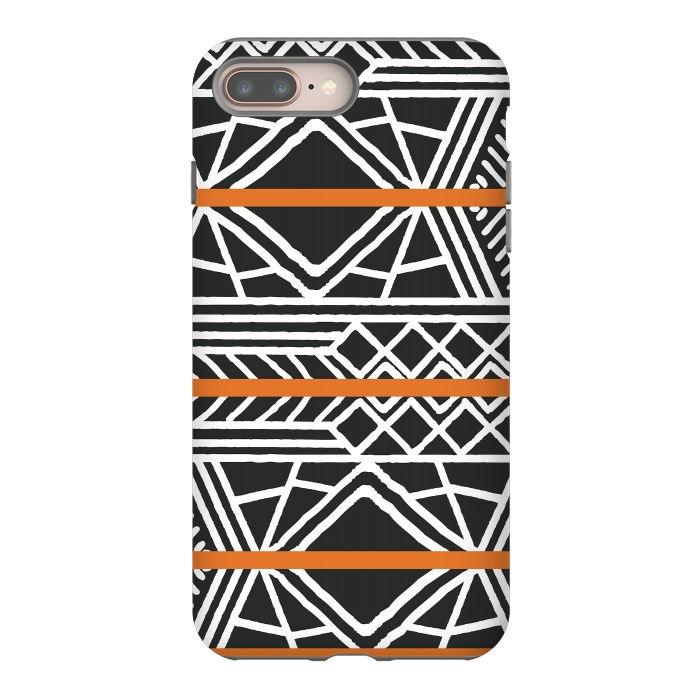 iPhone 8 plus StrongFit Tribal ethnic geometric pattern 022 by Jelena Obradovic