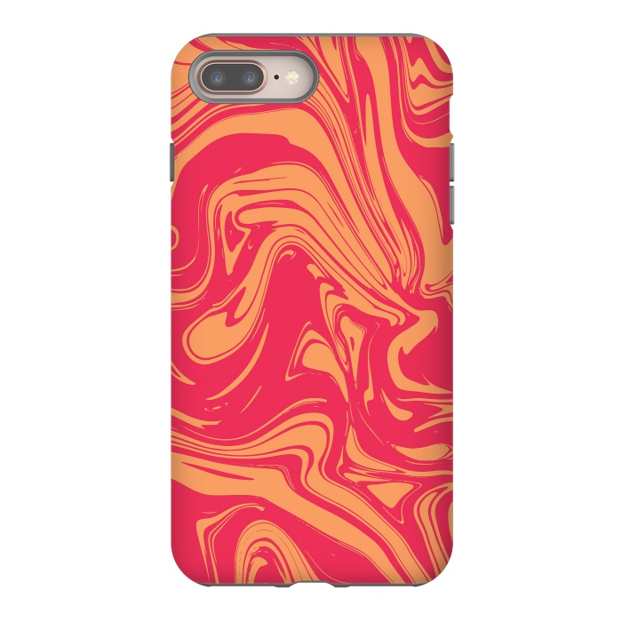 iPhone 8 plus StrongFit Liquid marble texture design 031 by Jelena Obradovic