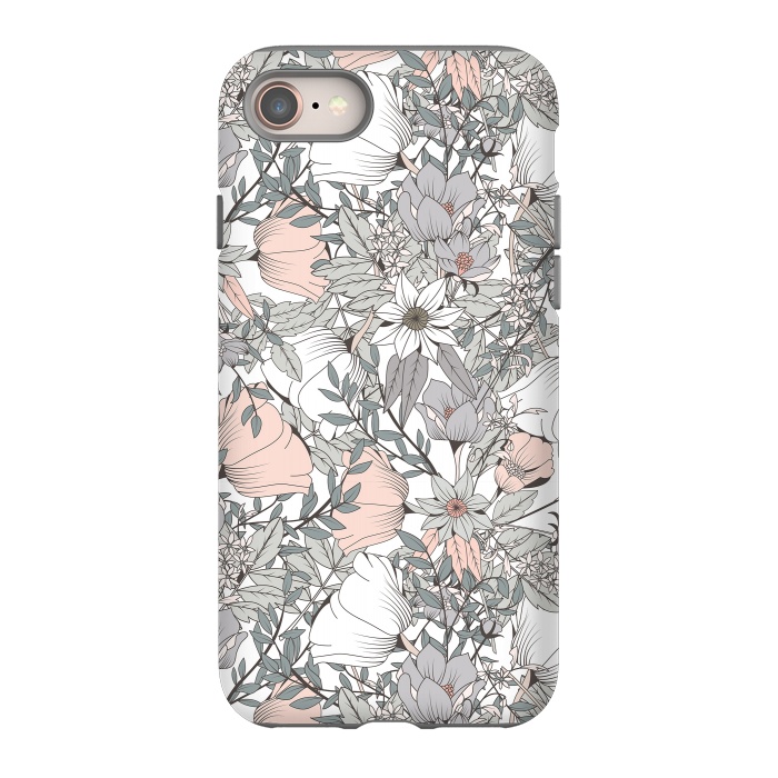 iPhone 8 StrongFit Botanical Pattern 016 by Jelena Obradovic