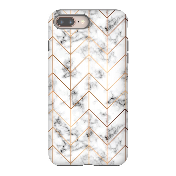 iPhone 8 plus StrongFit Marble Geometry 057 by Jelena Obradovic