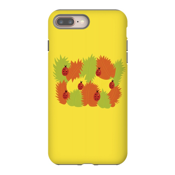 iPhone 8 plus StrongFit Autumn Leaves And Ladybugs by Boriana Giormova
