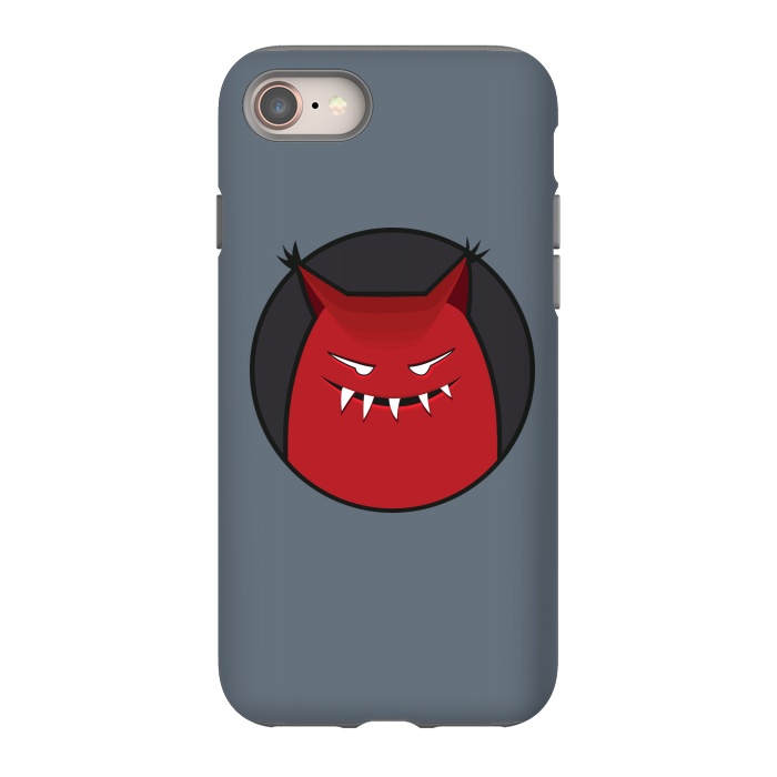 iPhone 8 StrongFit Red Evil Monster With Pointy Ears by Boriana Giormova