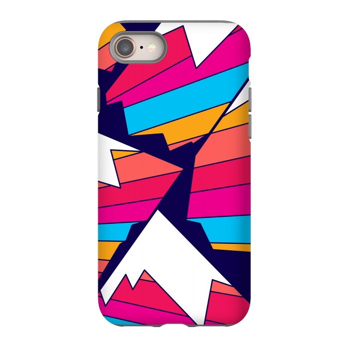 iPhone 8 StrongFit Mountains of many colours by Steve Wade (Swade)
