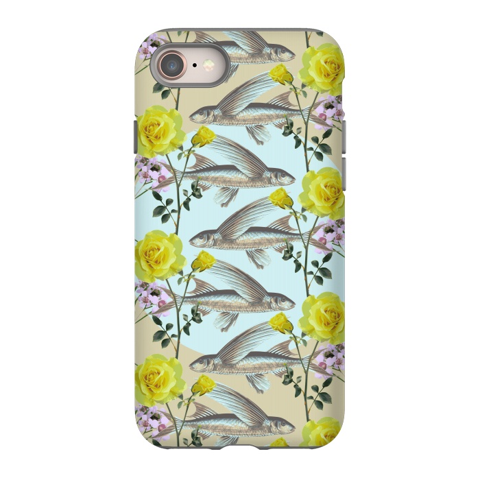 iPhone 8 StrongFit Floral Fishies by Zala Farah