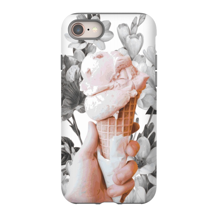 iPhone 8 StrongFit Floral Ice-Cream by Zala Farah