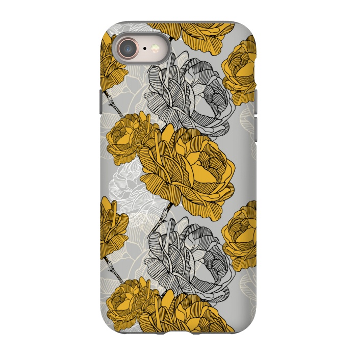 iPhone 8 StrongFit Linear flower of roses by Mmartabc