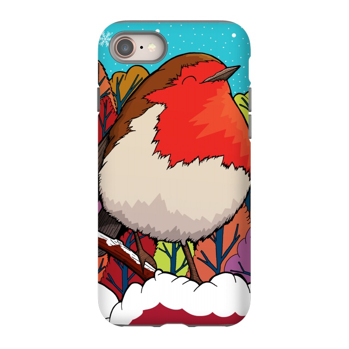 iPhone 8 StrongFit The Big Red Robin by Steve Wade (Swade)