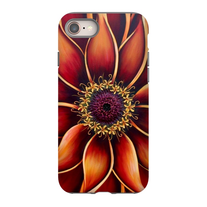 iPhone 8 StrongFit Zinnia by Denise Cassidy Wood