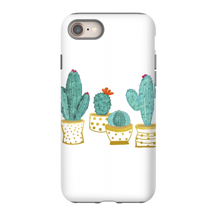 iPhone 8 StrongFit Cactus Garden V2 by Uma Prabhakar Gokhale