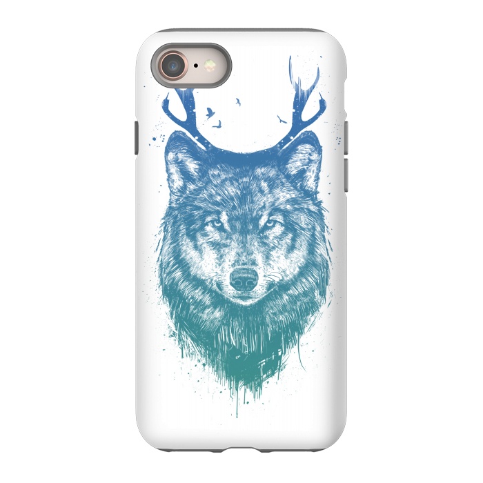 iPhone 8 StrongFit Deer wolf by Balazs Solti